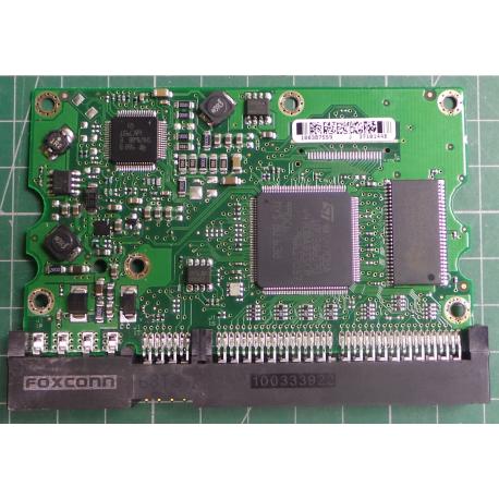 PCB: 100387574 Rev A, ST3160812A, Barracuda 7200.9, P/N: 9BD032-304, Firmware: 3.AAJ, 160GB, 3.5", IDE