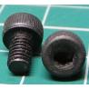 Screw, M4x6, Cheese Head, Hex, Black Finish