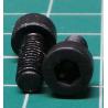Screw, M4x10, Cheese Head, Hex, Black Finish