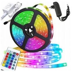 Multicolor LED strip with remote control, 5m Reel
