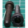 Screw, M4x25, Cheese Head, Hex, Black Finish