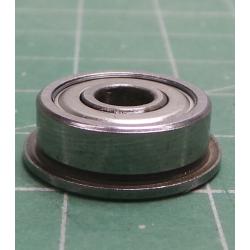 F688ZZ flanged ball bearing, 16x5mm on 8mm shaft