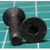 Screw, M4x16, Countersunk Head, Hex, Black Finish