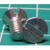 Screw, M4x8, Countersunk Head, Slotted, Stainless Steel