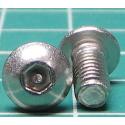Screw, M4x8, Button Head, Security Hex, Stainless Steel