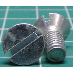 Screw, M5x10, Countersunk Head,Slotted