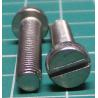 Screw, M5x25, Cheese Head, Slotted, Stainless Steel
