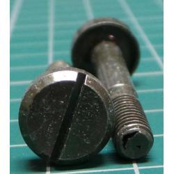 Screw, M5x31, Cheese Head, Slotted, Unknown Non Magnetic Metal