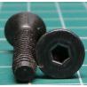 Screw, M5x20, Countersunk Head, Hex, Black Finish