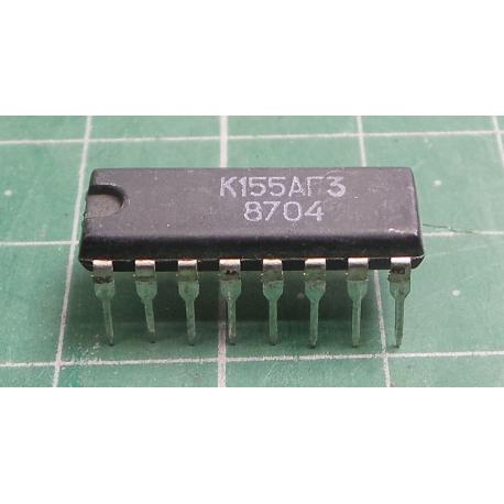 K155AG3, (74123), DUAL MONOSTABLE MULTIVIBRATOR, DIL16