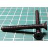 Screw, M5x45, Countersunk Head,Hex,Black Finish