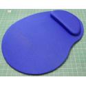 Mouse mat, Blue, with wrist rest