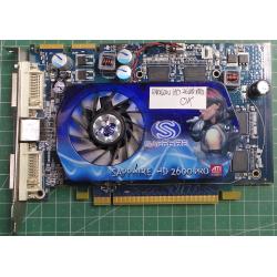 USED, PCI-Express, Radeon HD 2600, 256MB, Connectors:- DVI, Video Out, DVI