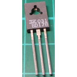 BD178, PNP Transistor, 60V, 3A, 30W