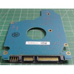 PCB: G002439-0A, TOSHIBA, MK2555GSX, HDD2H24 V UL01 S, 250GB, 2.5", SATA