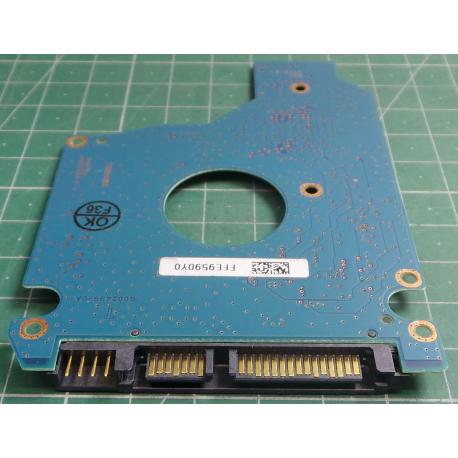 PCB: G002439-0A, TOSHIBA, MK2555GSX, HDD2H24 V UL01 S, 250GB, 2.5", SATA