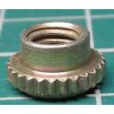Nut, M5x9mm, for press fitting