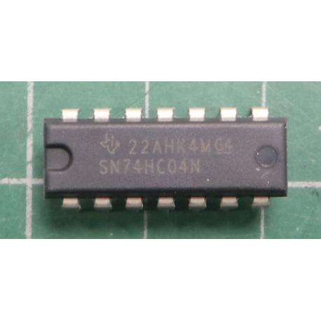 7404, CD74HC04E, hex inverter