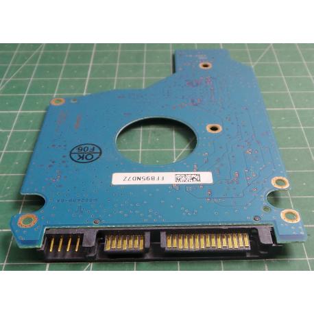 PCB: G002439-0A, TOSHIBA, MK2555GSX, HDD2H24 F VL01 S, P/N: 493443-001, 250GB, 2.5", SATA