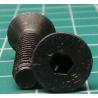 Screw, M6x20, Countersunk Head, Hex, Black Finish