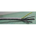 Cable, 7 Core (6+G), Unscreened, 17AWG, 1mm2, Stranded, PVC, 80deg, Grey, Per Meter