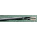 Cable, 2 Core, Unscreened, 16AWG, 1.5mm2, Stranded, PVC, 80deg, Grey, Per Meter