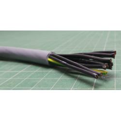Cable, 12 Core (11+G), Unscreened, 17AWG, 1mm2, Stranded, PVC, 80deg, Grey, Per Meter, Old Stock