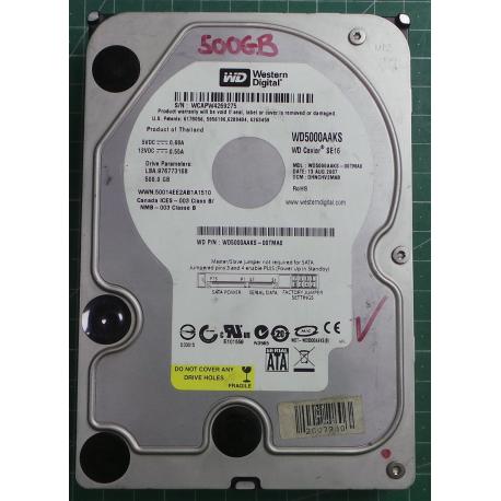 USED, Hard Disk, WD5000AAKS, WD Caviar, WD5000AAKS-00TMA0, Desktop