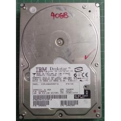 USED, Hard Disk, IBM, IC35L040AVER07-0, P/N: 07N6654, Desktop, IDE, 40GB