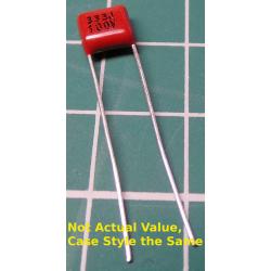 Capacitor, 47nF, 100V, Polyester Film, 5mm pitch