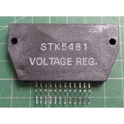 STK5481, Voltage Regulator IC, 12V @ 1.5A, 2x12V @ 1A, 5V @ 1A