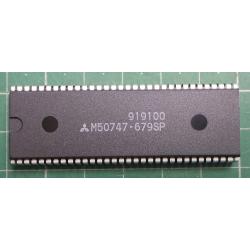 M50747, 8-bit microcontroler, DIP-64