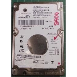 USED, Hard disk, Seagate, ST94019A, P/N: 9Y1422-035, Firmware: 5.11, Laptop, IDE, 40GB