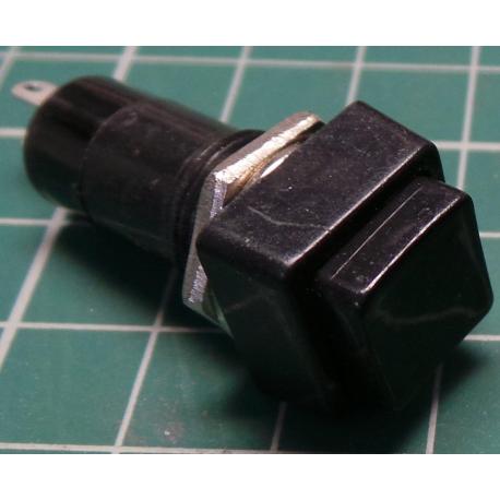 Snap switch ON-OFF 1pol.250V / 1A black