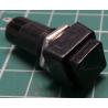 Switch, Push Button, SPST, 250V, 1A, Black, NOS
