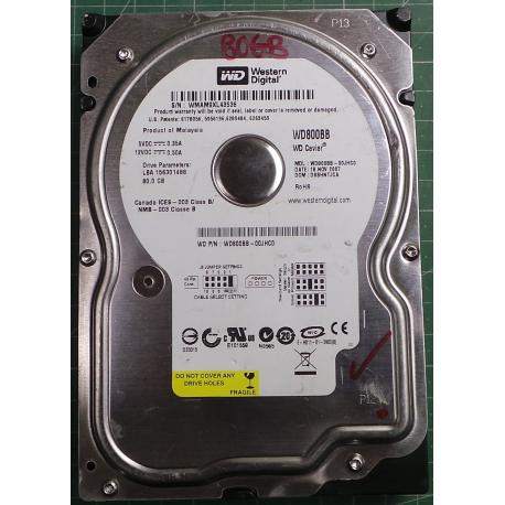 USED, Hard Disk, WD800BB, WD Caviar, WD800BB-00JHC0, Desktop, IDE , 80GB