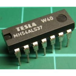 MH54ALS37, (Mil spec 74ALS37) TESLA, quad 2-input NAND buffer