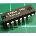 7437, MH54ALS37, (Mil spec 74ALS37 ) TESLA, quad 2-input NAND buffer