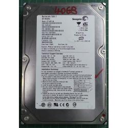 USED, Hard Disk, Seagate, Barracuda 7200.7, ST340014A, P/N: 9W2005-302, Firmware: 3.54, Desktop, IDE, 40GB