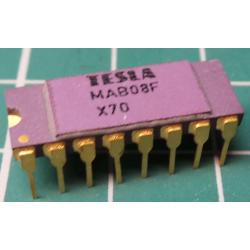 MAB08F, 8 Channel analogue multiplexer, DIP16