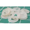 Insulating Washer, M5, 9mm Diameter, 0.8mm thickness, Old Stock