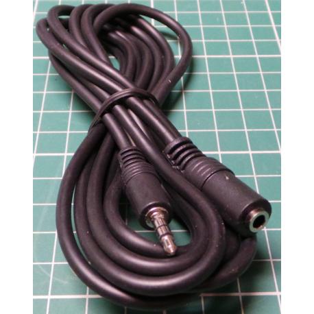 Kabel prodlužovací Jack 3,5 stereo 2m