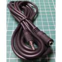 3.5mm Stereo Jack Plug to 3.5mm Stereo Jack Socket, 2m
