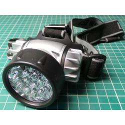 Headtorch, 20x LED, 3xAAA Battery, DC Fed - Ideal for Joule Thief Upgrade