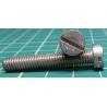 Screw, M6x35, Cheese Head , Slotted, Stainless Steel 