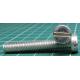 Screw, M6x40, Cheese Head , Slotted, Stainless Steel 