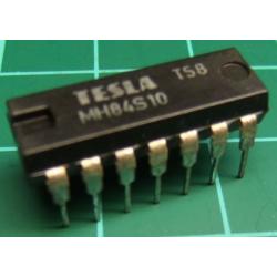 7410, MH84S10 (Hi Spec 74S10), TESLA, triple 3-input NAND gate