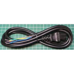 IEC Mains Cable, No Plug