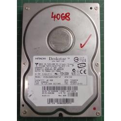 USED, Hard Disk, HITACHI, IC35L060AVV207-0, P/N: 13G0221, Desktop, IDE, 40GB