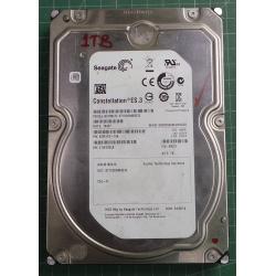 USED, Hard Disk, Seagate, Constellation ES.3, ST1000NM0033, P/N: 9ZM173-196, Firmware: SND3, Desktop, SATA, 1TB